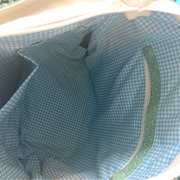 Vineyard Vines Canvas Tote Mid-Size Navy Blue Good Condition - Picture 7 of 16